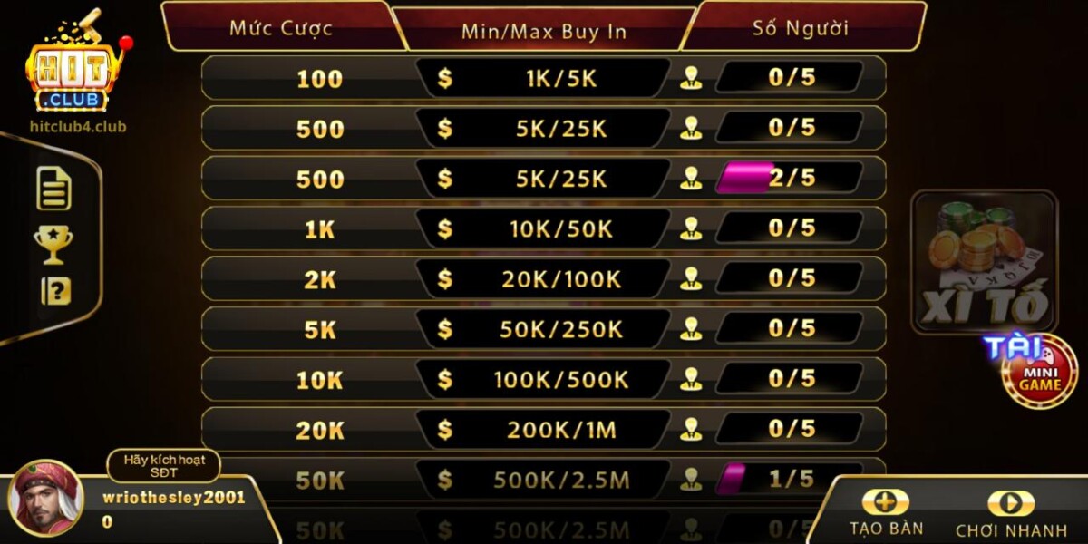 Cách chơi Xì Tố tại Hitclub