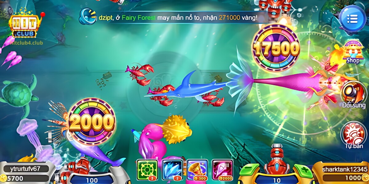 Cách sử dụng các skill đặc biệt khi chơi Bắn Cá tại Hitclub
