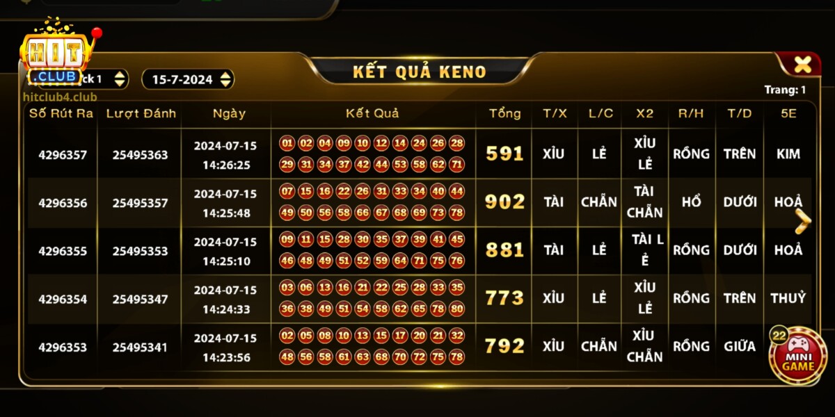 Căn cứ kết quả từ các ván trước để đặt cược
