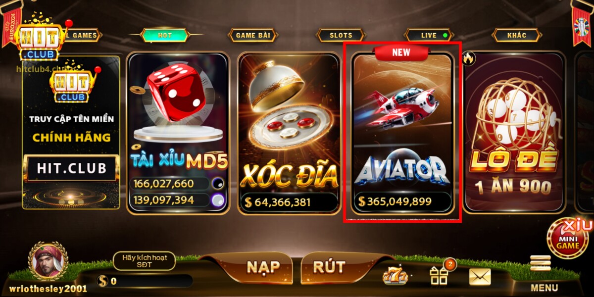 Giới thiệu game Aviator Hitclub